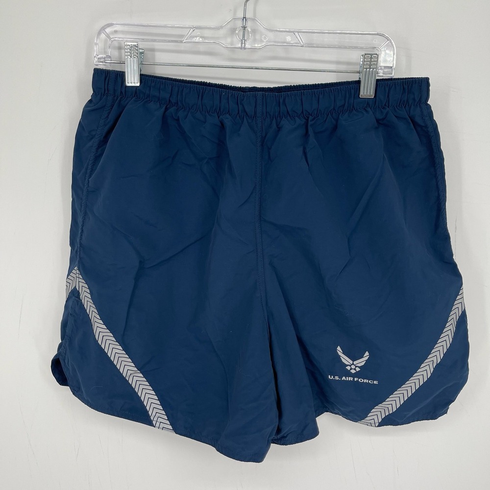 US Air Force Men's Blue Physical Training Uniform Running Workout Shorts Size XL